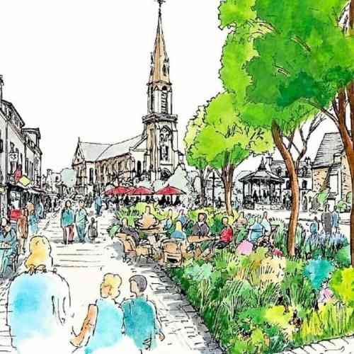 Arradon centre-bourg et église