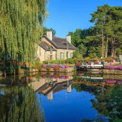 Quartier de l'écluse à Malestroit