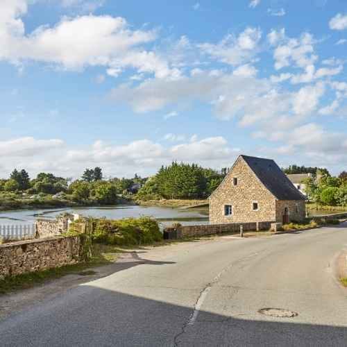 Vue du littoral à Theix